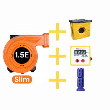 Pack Soufflerie REV-1.5E Slim + Cache Soufflerie + Safe Alert + Double Cône Dégonfleur